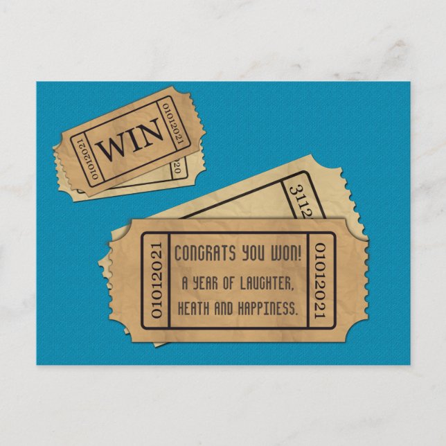 Gewinnkarte für 2021 feiertagspostkarte (Vorderseite)