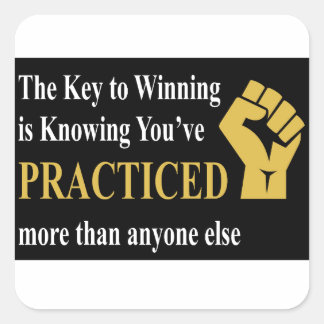 Gewinnpraxis Quadratischer Aufkleber