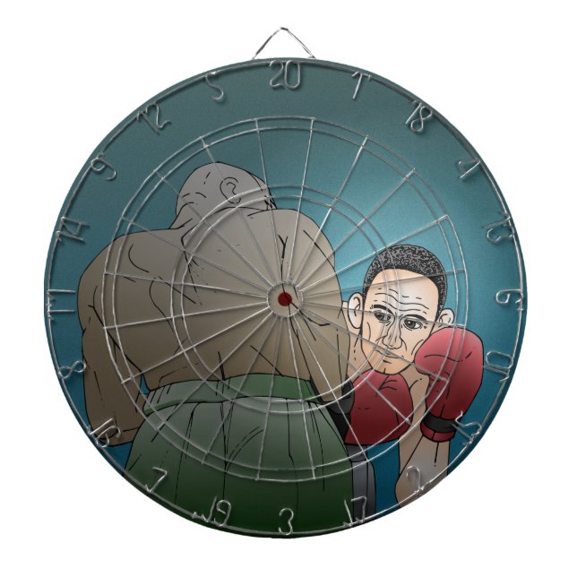 Gewinnspiel oder Losing-Boxing-Match Dartscheibe (vorne)