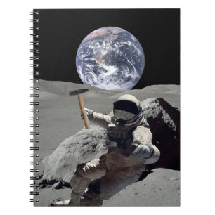 Gewinnung auf dem Mond Notizblock