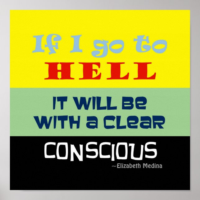 Gewissenhölle ~ 12X12 Poster (Vorne)