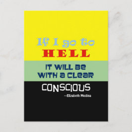 Gewissenhölle ~ Postkarte / Einladungen 4.25 x 5.6