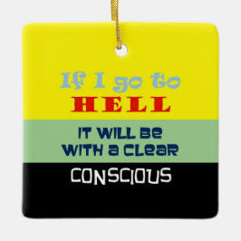 Gewissenhölle - Zierdekoration (2 Seiten) Keramikornament