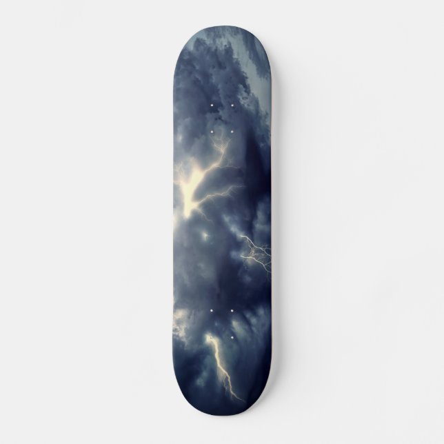Gewitter-Blitz Skateboard (Vorderseite)