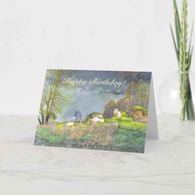 Gewitter im Frühjahr Karte (Vorderseite)