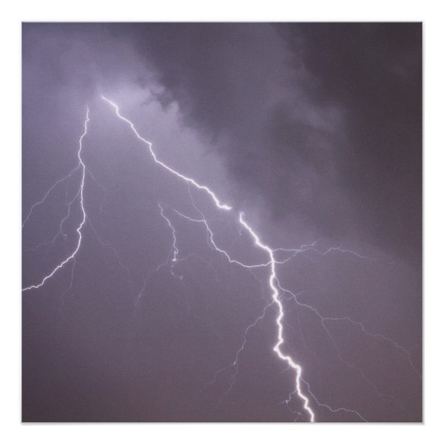 Gewitter mit vielen Blitzen Poster (Vorderseite)