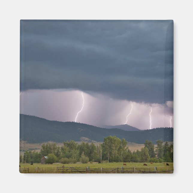 Gewitter produzierte Blitze im Jocko Magnet (Vorne)