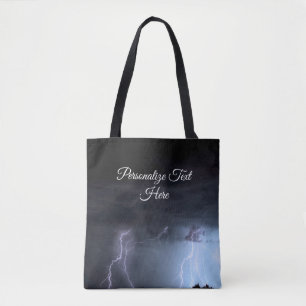Gewitter Regen Blitz Sturm Tote Beutel
