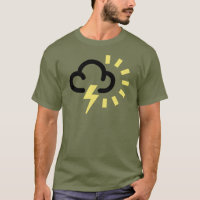 Gewitter: Retro Wettervorhersagesymbol