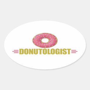 Gewitter Sprinkle Donut Lover Ovaler Aufkleber
