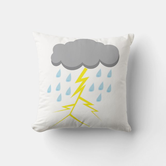Gewitter und Blitz Kissen (Vorderseite)