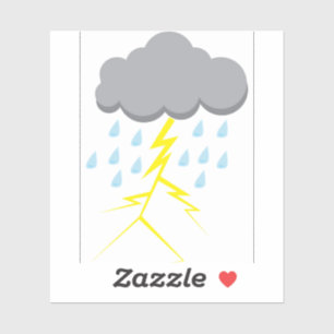 Gewitter und Blitze Aufkleber