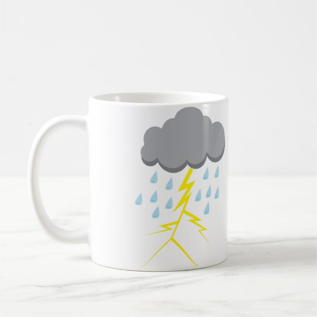 Gewitter und Blitze Kaffeetasse (Links)