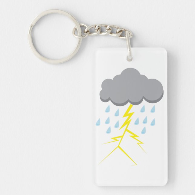 Gewitter und Blitze Schlüsselanhänger (Vorderseite)