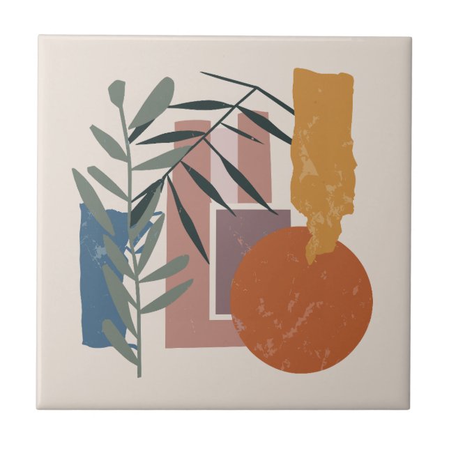 gewitterte Formen und Stiele Fliese (Vorderseite)