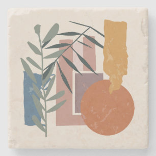 gewitterte Formen und Stiele Steinuntersetzer