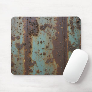 Gewitterte industrielle Metallstruktur Mousepad