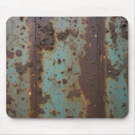 Gewitterte industrielle Metallstruktur Mousepad