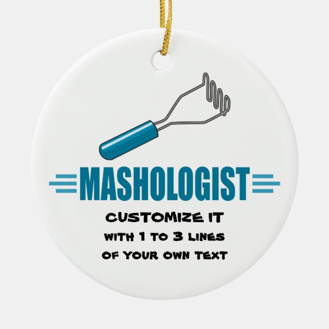 Gewitterte Kartoffel Keramikornament (Vorne)