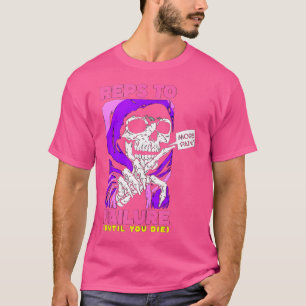 Gewitterte Reaktionen auf die versagte Gewichtszun T-Shirt