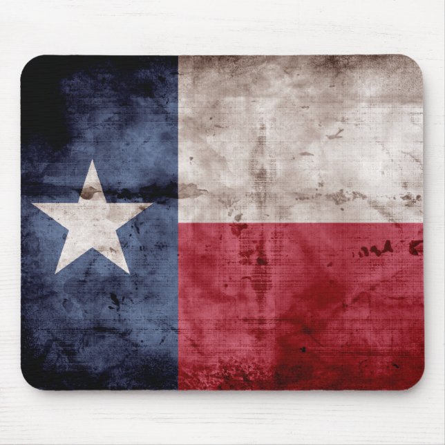 gewitterte Texasflagge; Mousepad (Vorne)