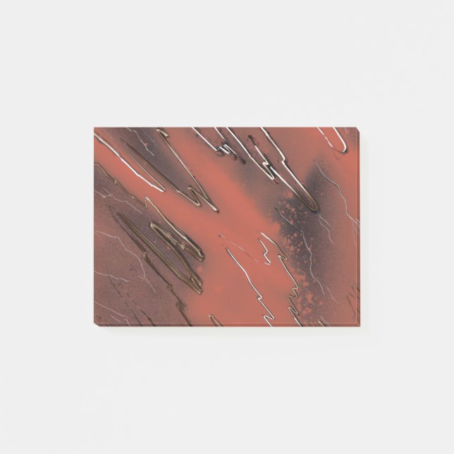 Gewitterte Textur Post-it Klebezettel (Vorderseite)