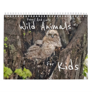 Gewitterte und Niedliche Wildtiere für Kinder #3 Kalender