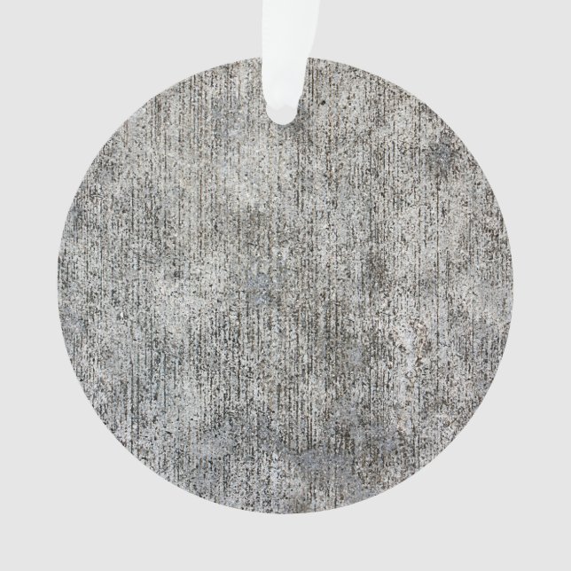 Gewitterter Gray Cement Sidewalk Ornament (Vorderseite)