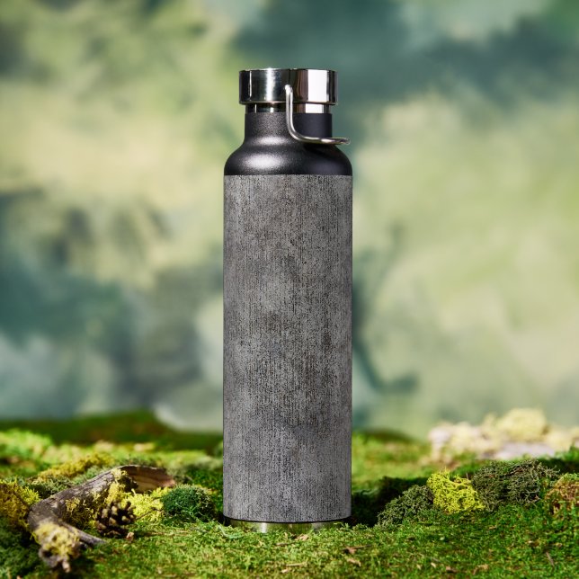 Gewitterter Gray Cement Sidewalk Trinkflasche (Außenbereich)