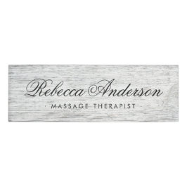 Gewittertes, graues Holzkörnchen Namenschild