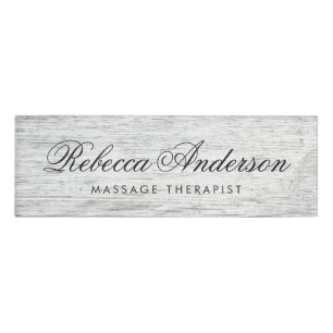 Gewittertes, graues Holzkörnchen Namenschild