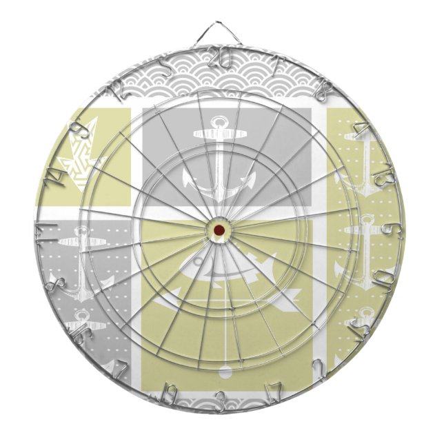 Gewitterungswelle für nautisches Gelb und graue An Dartscheibe (vorne)