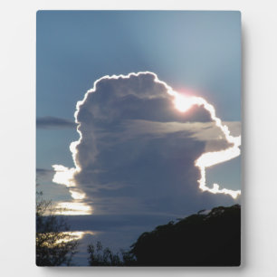 Gewitterwolke blockiert die Sonne Fotoplatte