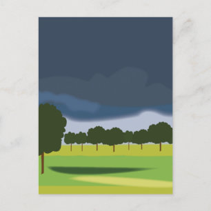 Gewitterwolken Wolken Natur Reise Postkarte