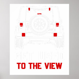 gewöhne dich an den Anblick alter Jeep Poster