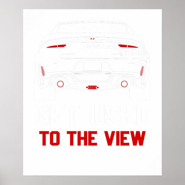 Gewöhne dich an den Anblick Dodge Charger Poster (Vorne)