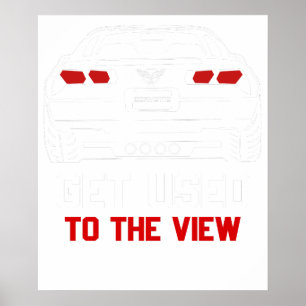 gewöhnen Sie sich an die Ansicht Chevrolet Corvett Poster