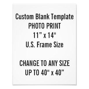 Gewohnheit 11" × 14" Foto-Druck US-Feld-Größe Fotodruck