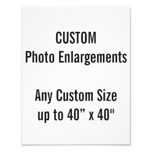 Gewohnheit 11" x14" Foto-Erweiterung bis zu 40" Fotodruck