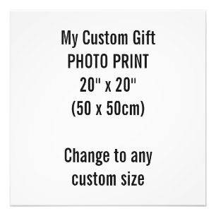 Gewohnheit 20" x 20" Foto-Druck-Schablone Fotodruck
