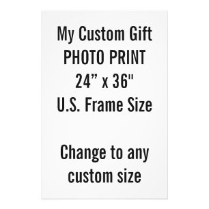 Gewohnheit 24" x 6" Foto-Druck US-Feld-Größe Fotodruck