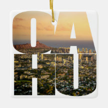 Gewohnheit 2 versah Weihnachten Foto-Oahus Hawaii