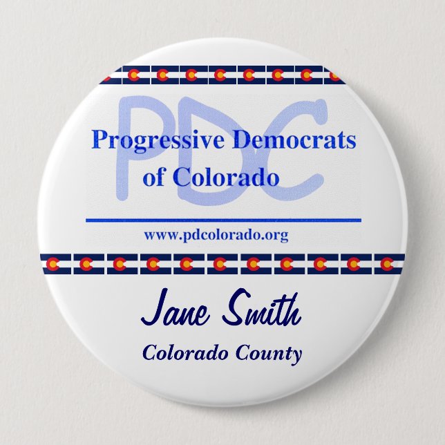 Gewohnheit 4" PDC Knopf Button (Vorderseite)