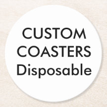 Gewohnheit 4" runde WegwerfParty-Untersetzer