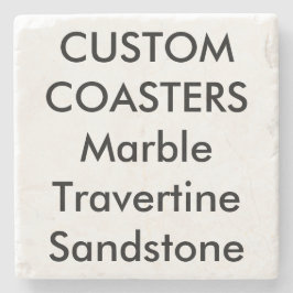 Gewohnheit 4" wirkliche SteinmarmorUntersetzer Steinuntersetzer