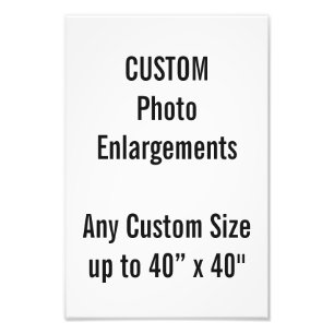 Gewohnheit 8" X12" Foto-Erweiterung bis zu 40" x40 Fotodruck