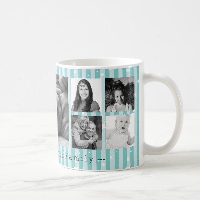 Gewohnheit 9 Instagram Foto-Collage Tasse (Rechts)