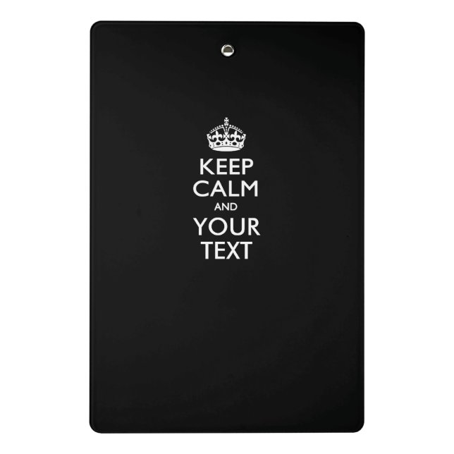 Gewohnheit BEHALTEN RUHE und Ihren Text Mini Klemmbrett (Rückseite)