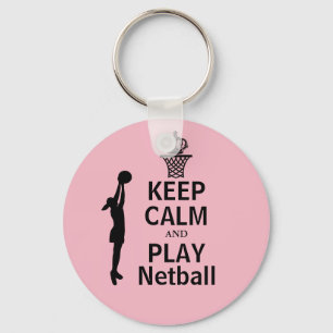Gewohnheit behalten Ruheund SpielNetball Schlüsselanhänger