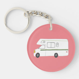 GEWOHNHEIT Camper GLÜCKLICHER MENSCHRV Motorhome Schlüsselanhänger